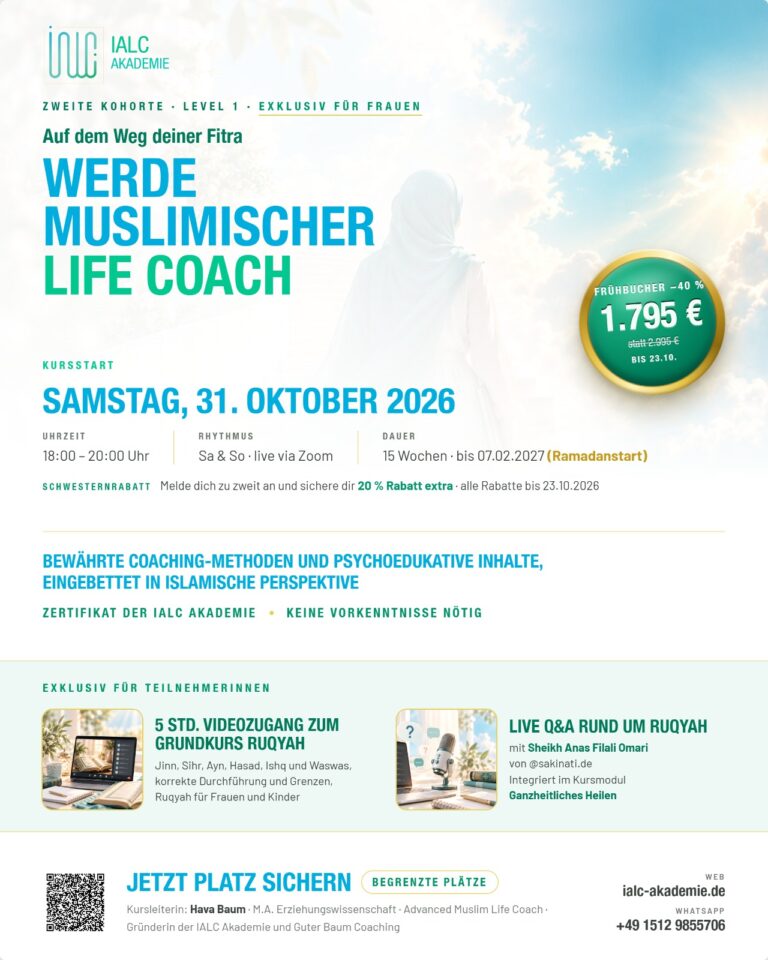 Flyer der IALC Akademie: Alle Infos zur Ausbildung auf einen Blick, mit Frühbucherpreis und exklusiven Inhalten für Teilnehmerinnen