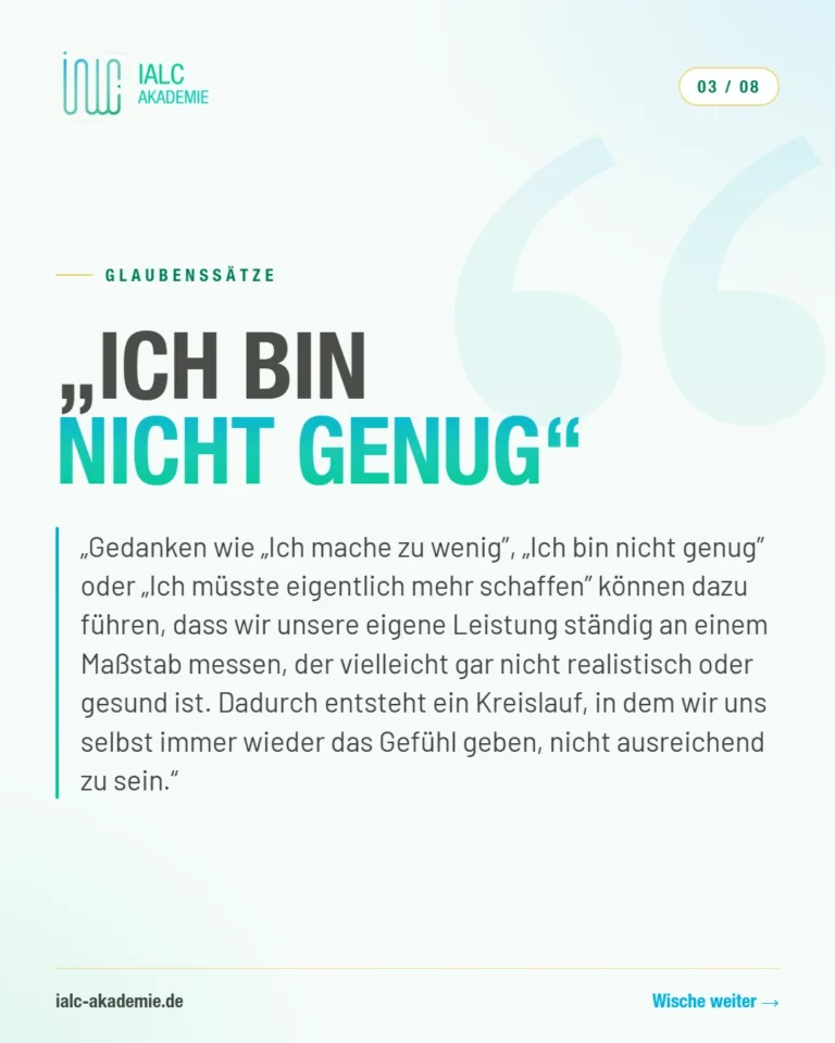 Nour, Teilnehmerin der IALC-Ausbildung: „Ich bin nicht genug“